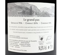 Pas De L’escalette - Le Grand Pas - Vin Bio AOP Terrasses du Larzac