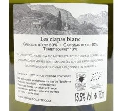 Pas de l'Escalette - Les Clapas Blanc - Vin Bio Coteaux-du-Languedoc
