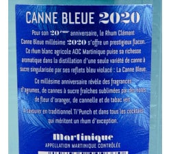 Rhum Clément - Canne Bleue 20ème anniversaire Blanc