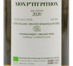 Domaine Pithon - Mon P’tit Pithon Blanc