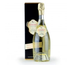 Champagne Gosset - Grand Blanc de Blancs, bouteille et étui