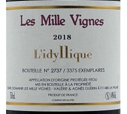 Domaine Les Mille Vignes - Idyllique, étiquette