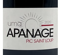 Uma - Apanage Pic Saint Loup, étiquette
