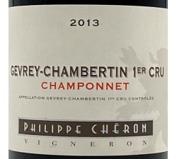Philippe Cheron - "Champonnet" Gevrey-Chambertin 1er cru, étiquette
