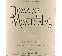 Domaine de Montcalmès Blanc, étiquette